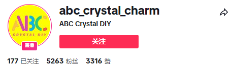 欧美热捧水晶饰品！TikTok小店ABC Crystal DIY月销24万美金