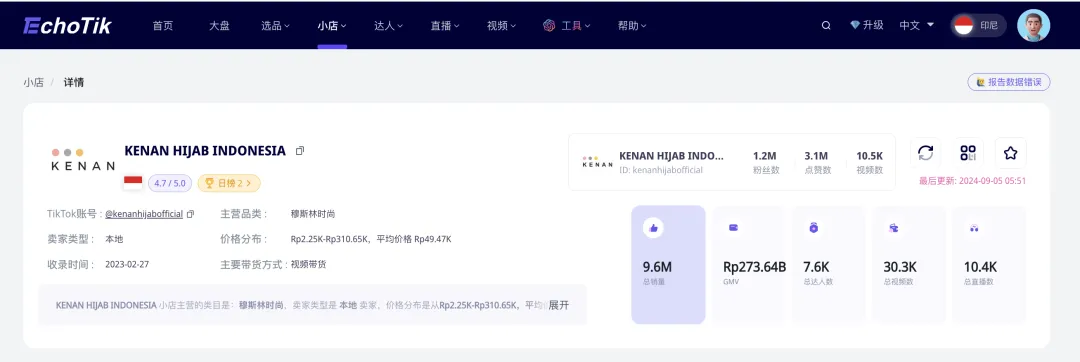 30天爆卖33万件！印尼小众黑马单品，成TikTok直播销量王！